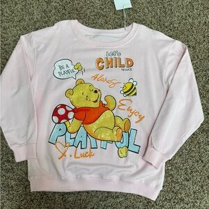 Disney Pink Winnie the Pooh Women’s Sweatshirt - Medium